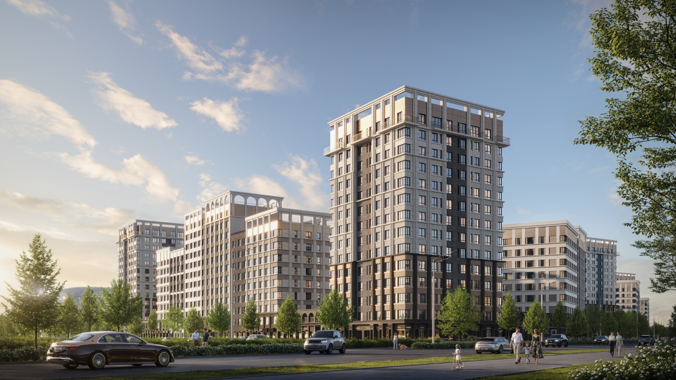 Общий вид на квартал Нагории