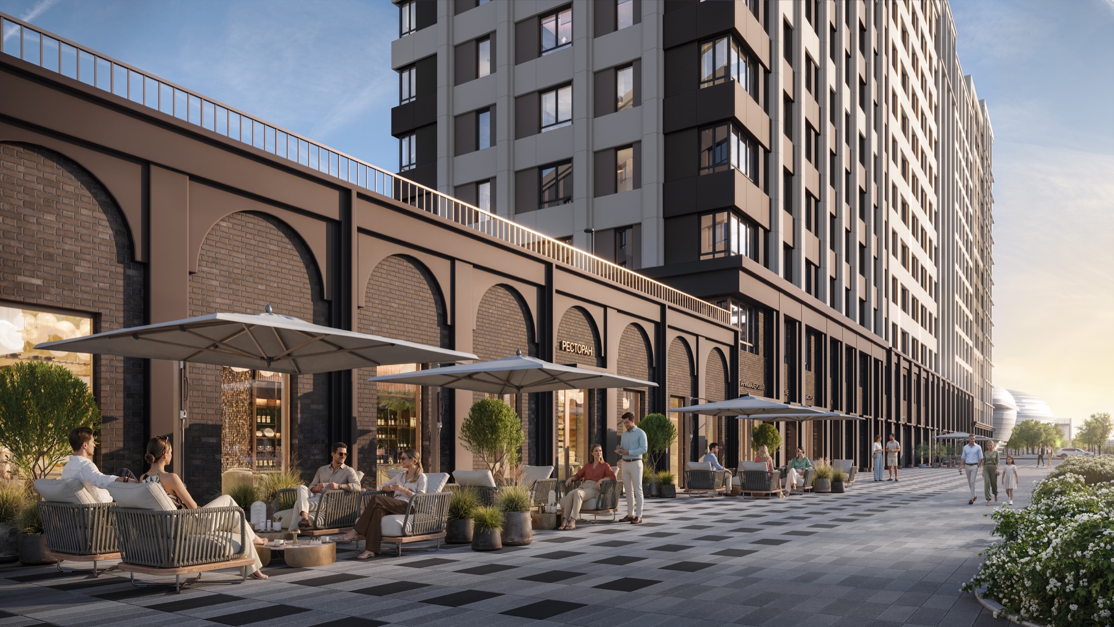 Коммерческая линия и городской променад в Нагории